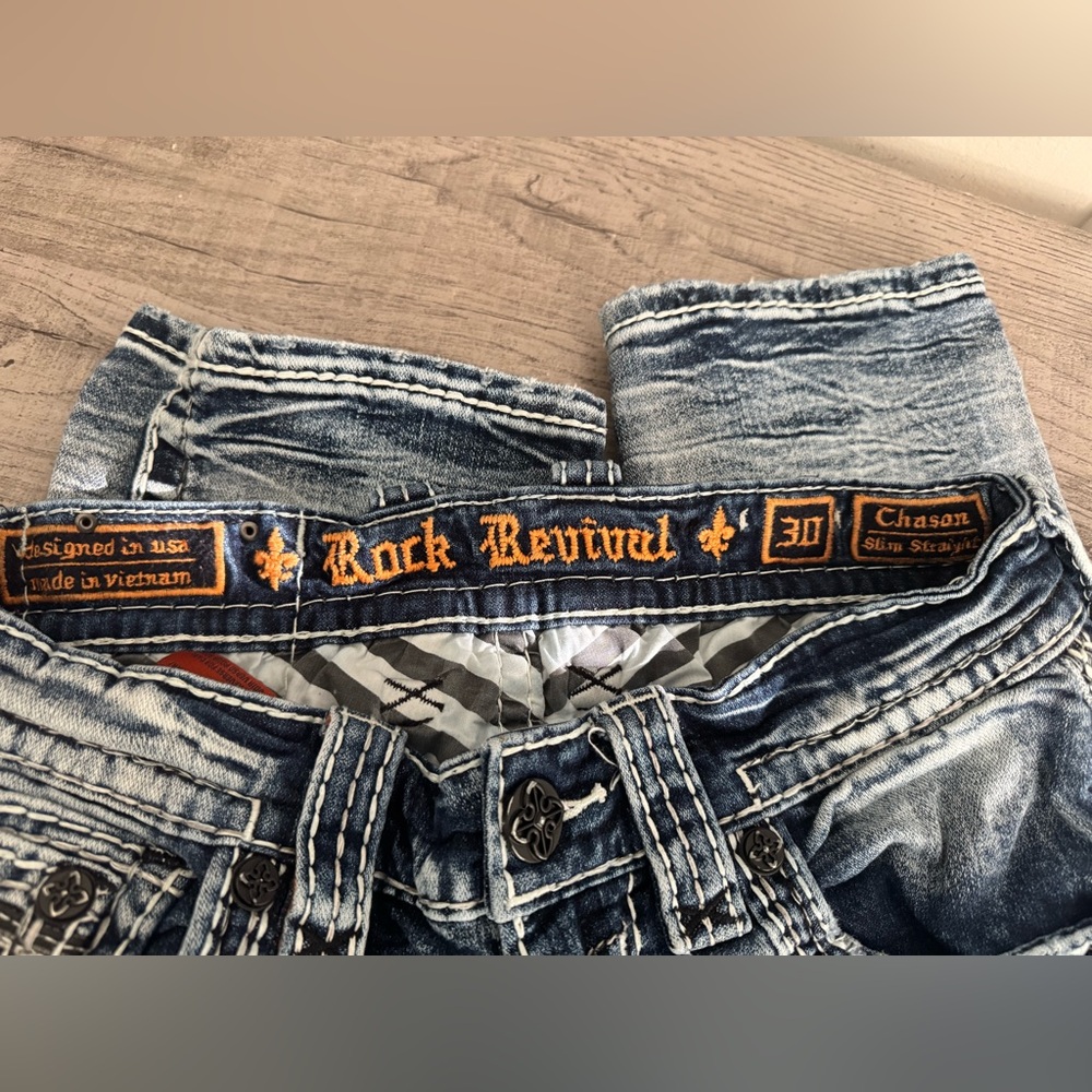 Rock Revival Chason Slim Straight Stretch Jean - Picture 10 of 10